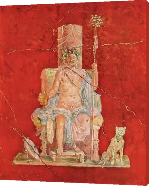 Dionysus, or Bacchus, on his throne