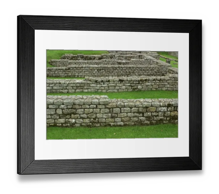 Framed Print : Roman fort along Hadrians Wall in England