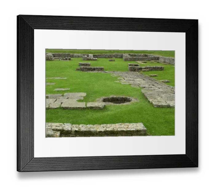 Framed Print : Roman fort along Hadrians Wall in England Framed Print : Roman fort along Hadrians Wall in England