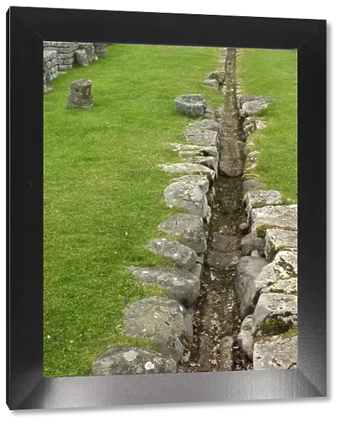 Ancient Roman water system at Chesters in Northumbria, England