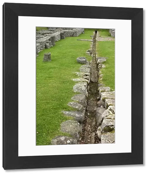 Ancient Roman water system at Chesters in Northumbria, England