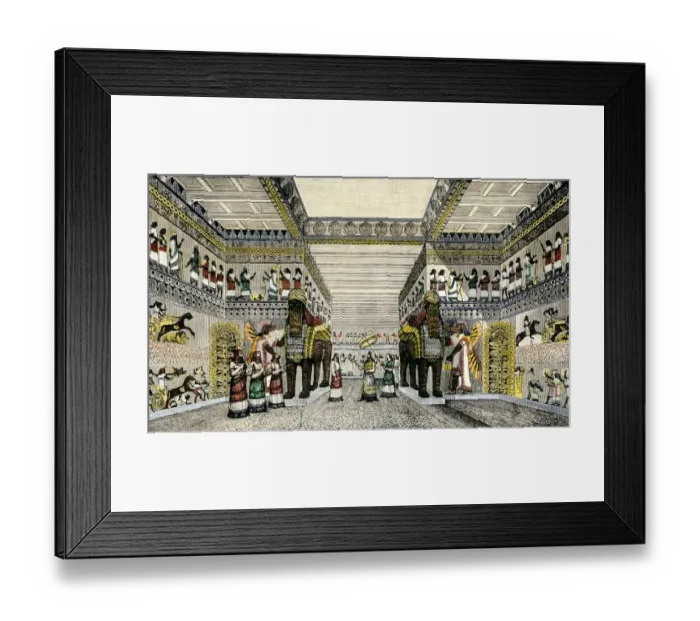 Framed Print : Assyrian royal palace Framed Print : Assyrian royal palace
