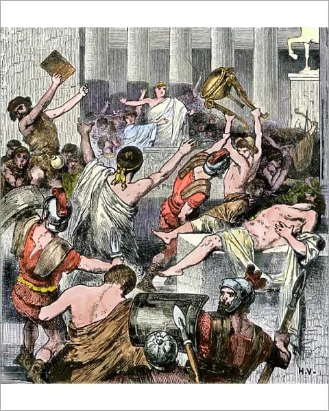 Plebians revolt, ancient Rome