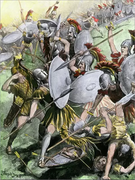 Defeat of Athenian army at Syracuse, 413 BC