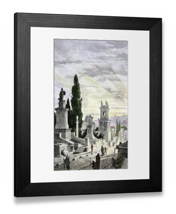 Framed Print : Street of Tombs in ancient Athens Framed Print : Street of Tombs in ancient Athens