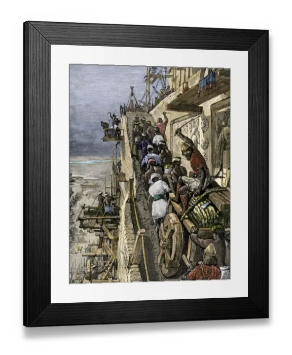 Framed Print : Construction of the Tower of Babel Framed Print : Construction of the Tower of Babel