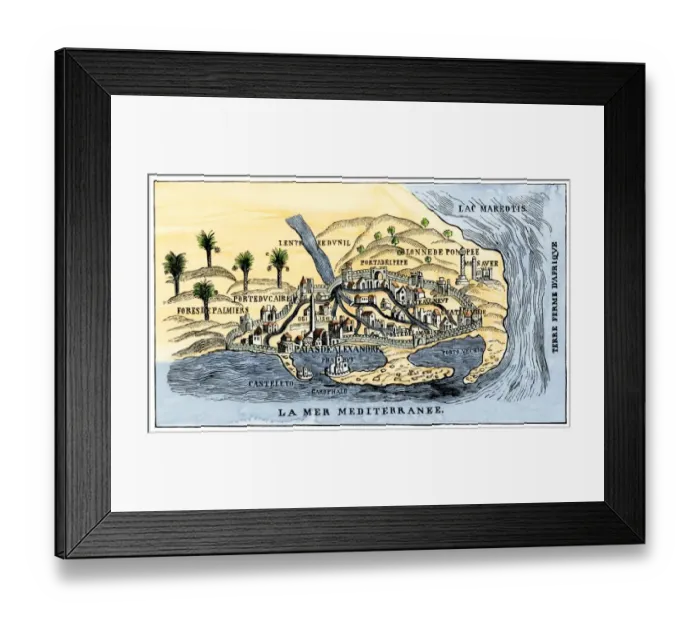 Framed Print : Alexandria, Egypt, in the 1500s