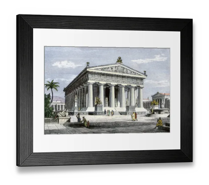 Framed Print : Paestum, an ancient Greek colony