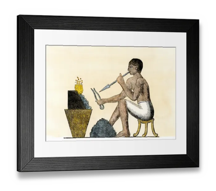 Framed Print : Silversmith in ancient Egypt Framed Print : Silversmith in ancient Egypt