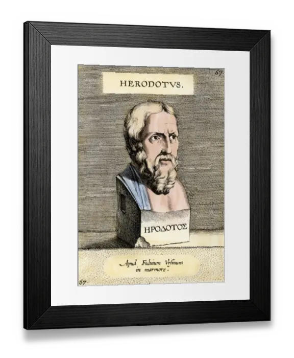 Framed Print : Herodotus, the Father of History Framed Print : Herodotus, the Father of History