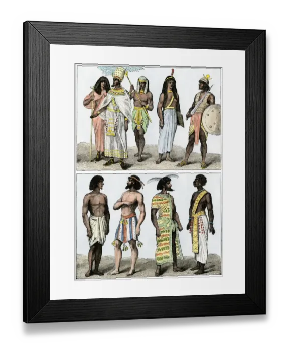 Framed Print : Pharaoh and other ancient Egyptians Framed Print : Pharaoh and other ancient Egyptians