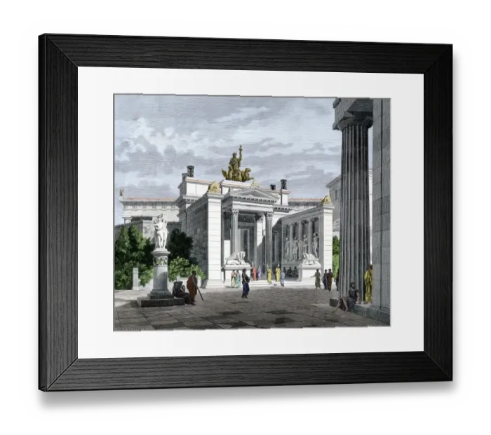 Framed Print : Temple of the Eleusinian Mysteries in ancient Greece Framed Print : Temple of the Eleusinian Mysteries in ancient Greece