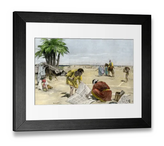 Framed Print : Alexander the Great laying out the city of Alexandria in ancient Egypt