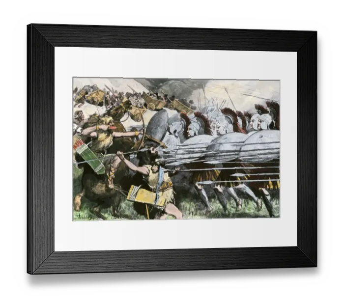 Framed Print : Macedonian phalanx, Battle of the Carts Framed Print : Macedonian phalanx, Battle of the Carts