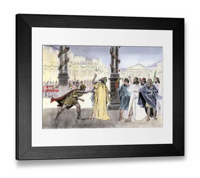 Framed Print : Assassination of Philip of Macedon Framed Print : Assassination of Philip of Macedon
