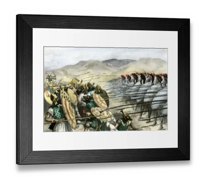 Framed Print : Persians defeated at the Battle of Platae, 479 B. C Framed Print : Persians defeated at the Battle of Platae, 479 B. C