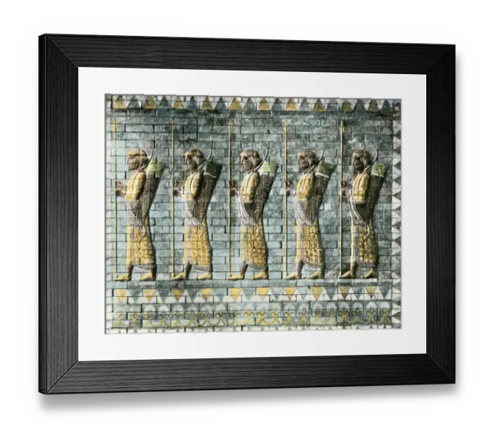 Framed Print : Royal Persian Guard of Darius the Great Framed Print : Royal Persian Guard of Darius the Great