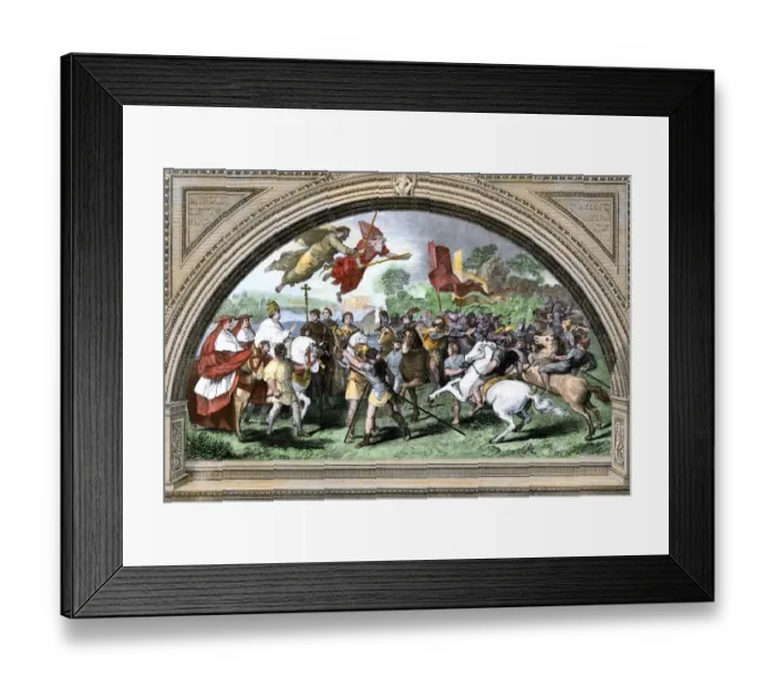 Framed Print : Huns defeated at the Battle of Chalons, 451 AD