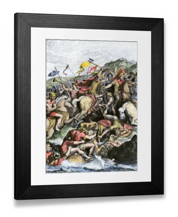 Framed Print : Alexanders charge at Granicus Framed Print : Alexanders charge at Granicus