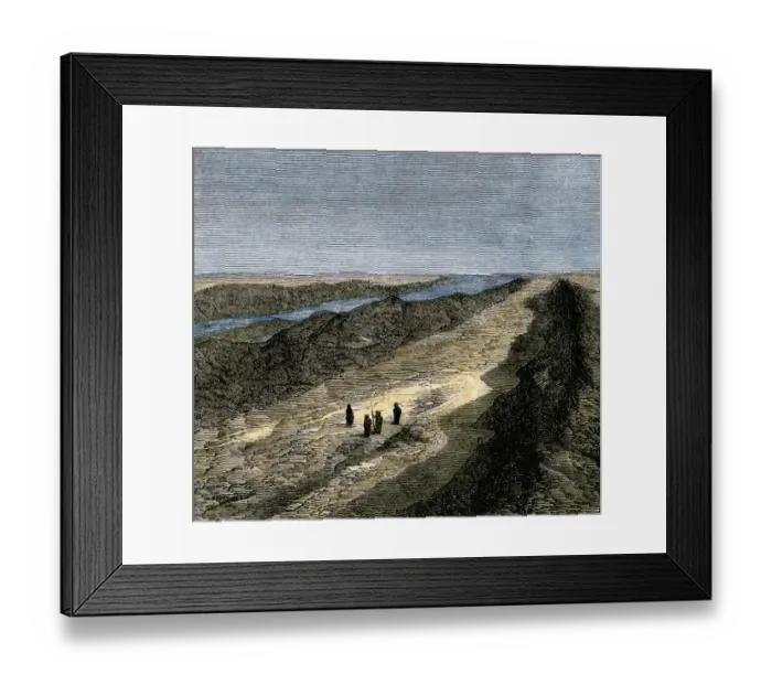 Framed Print : Ancient canal of Babylonia