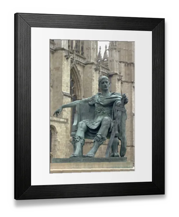 Framed Print : Roman Emperor Constantine I (Constantine the Great), York GB