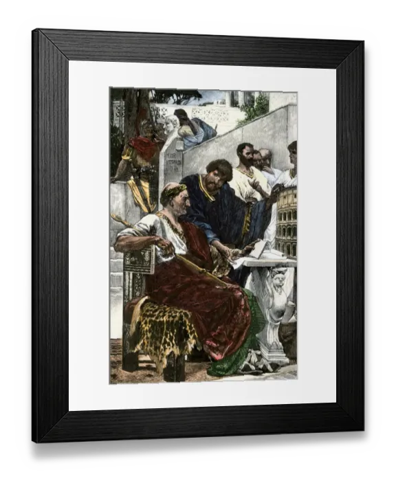Framed Print : Colosseum planned by Emperor Vespasian