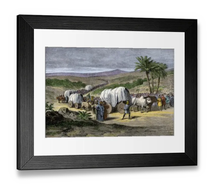 Framed Print : Exodus from Egypt of the Hebrew people