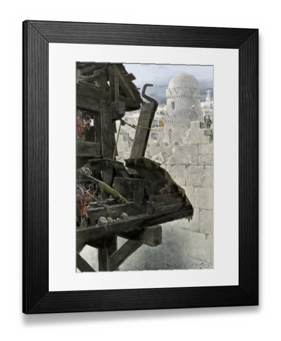 Framed Print : Alexander the Greats siege of Gaza Framed Print : Alexander the Greats siege of Gaza