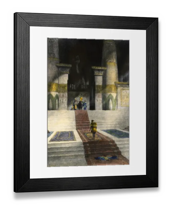 Framed Print : Alexander the Great at the temple of Apis in Memphis Framed Print : Alexander the Great at the temple of Apis in Memphis