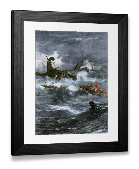 Framed Print : Pauls shipwreck while on a missionary journey Framed Print : Pauls shipwreck while on a missionary journey