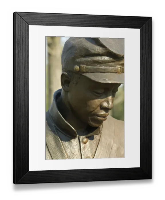Framed Print : Black soldier statue, Contraband Camp historic site, Corinth MS Framed Print : Black soldier statue, Contraband Camp historic site, Corinth MS