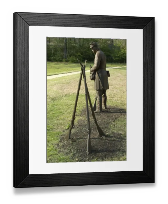 Framed Print : Black soldier statue, Contraband Camp historic site, Corinth MS Framed Print : Black soldier statue, Contraband Camp historic site, Corinth MS