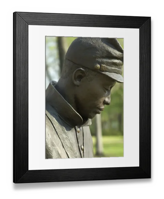 Framed Print : Black soldier statue, Contraband Camp historic site, Corinth MS Framed Print : Black soldier statue, Contraband Camp historic site, Corinth MS
