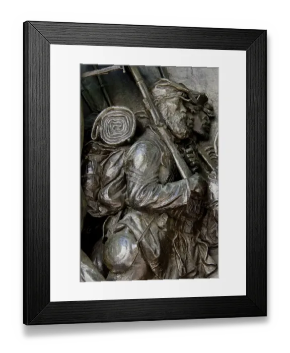 Framed Print : Black soldier of the 54th Massachusetts Regiment Framed Print : Black soldier of the 54th Massachusetts Regiment