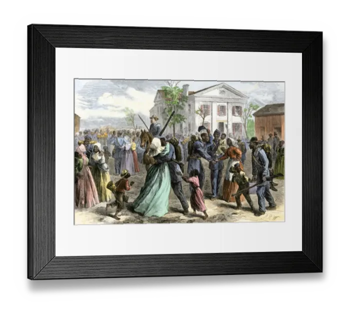 Framed Print : African-American troops mustered out of the Union Army at Little Rock Framed Print : African-American troops mustered out of the Union Army at Little Rock
