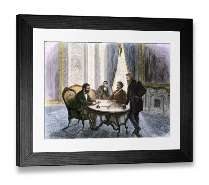 Framed Print : Ku Klux Klan bill signed by President Grant, 1871