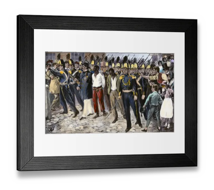 Framed Print : Runaways captured in Boston under the Fugitive Slave Act Framed Print : Runaways captured in Boston under the Fugitive Slave Act