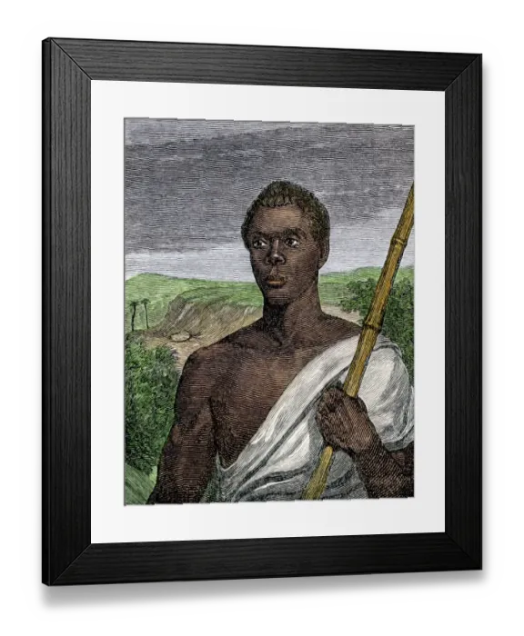 Framed Print : Joseph Cinque, leader of Amistad slave revolt Framed Print : Joseph Cinque, leader of Amistad slave revolt