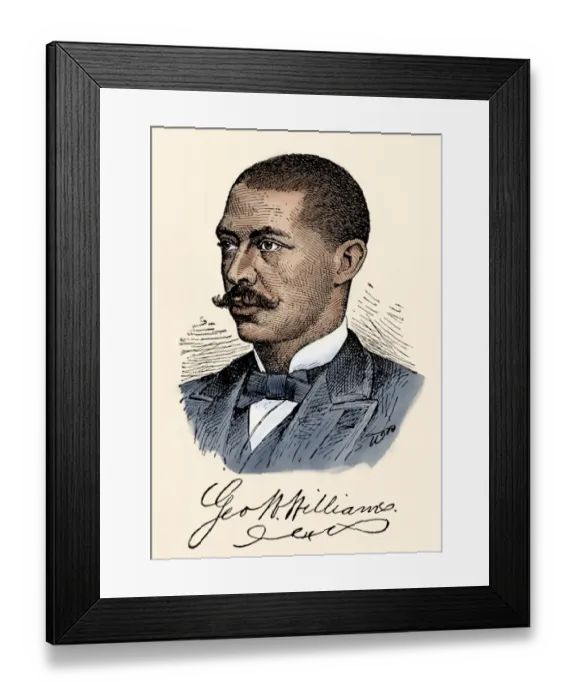 Framed Print : George Washington Williams Framed Print : George Washington Williams