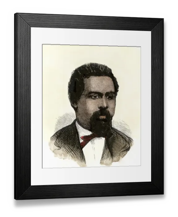 Framed Print : Robert Smalls, Civil War hero and Union naval officer