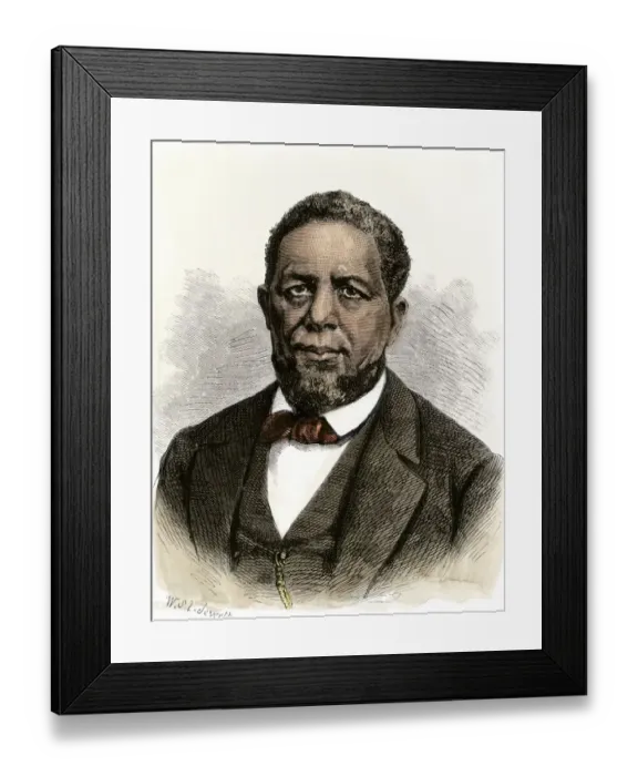 Framed Print : Hiram R. Revels, first black elected to the US Senate Framed Print : Hiram R. Revels, first black elected to the US Senate