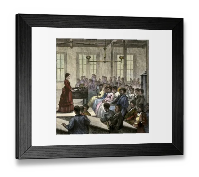 Framed Print : Hampton Institute lecture hall, 1870s Framed Print : Hampton Institute lecture hall, 1870s