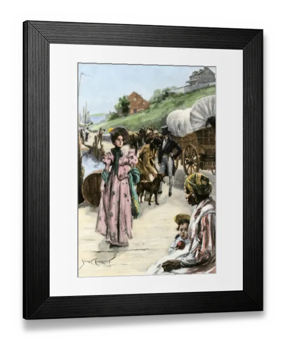 Framed Print : Georgetown, Maryland, now part of Washington DC, about 1810 Framed Print : Georgetown, Maryland, now part of Washington DC, about 1810