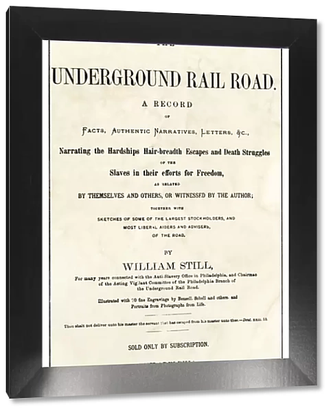 Underground Railroad account by William Still