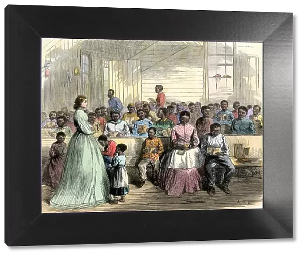 Freedmens school in Vicksburg, Mississippi, 1866