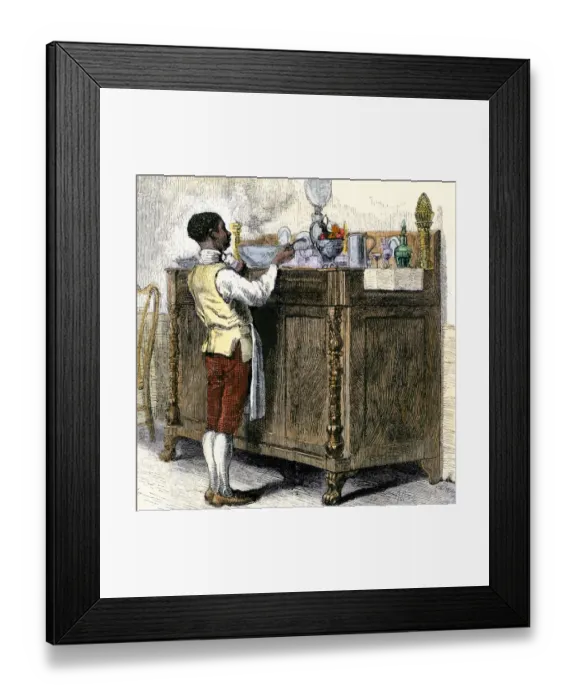 Framed Print : Black slave in colonial New York Framed Print : Black slave in colonial New York