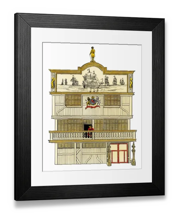 Framed Print : Front of the old British East India House