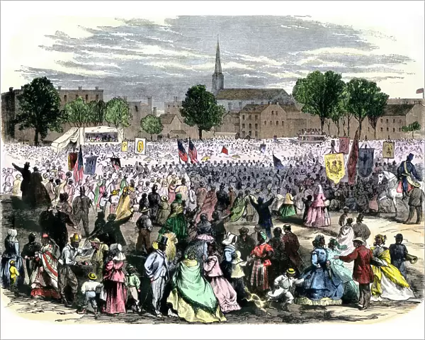 Celebrating the end of slavery in Washington DC, 1866