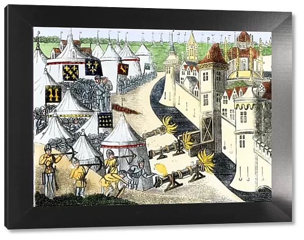 Hundred Years War siege of a French town