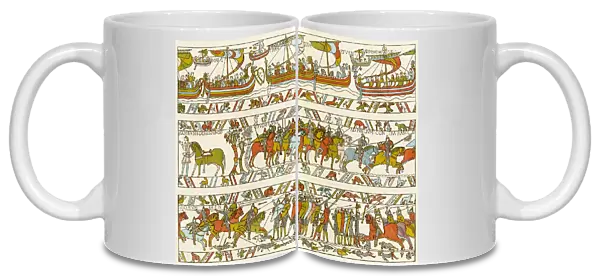 Bayeaux Tapestry portraying the Norman Conquest